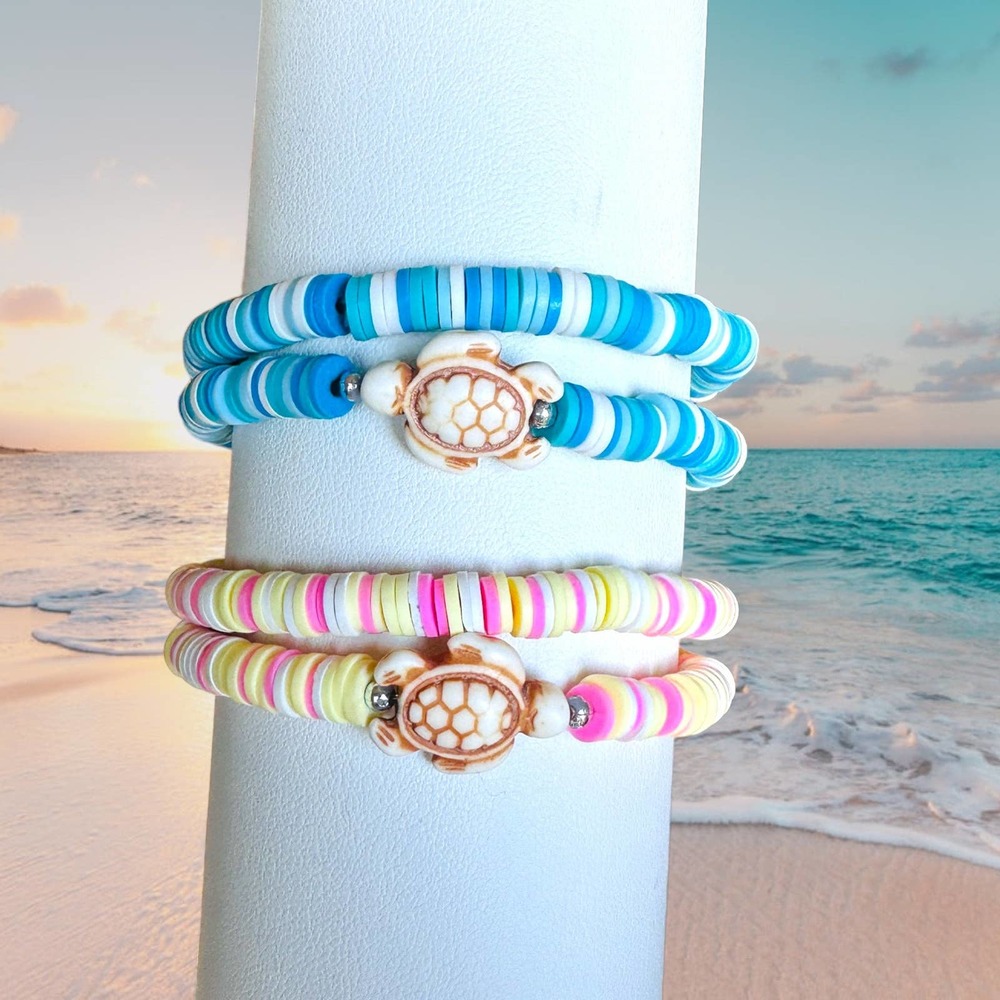 BFF Sea Turtle Bracelet Sets- 2 Sets of 2 Bracelets